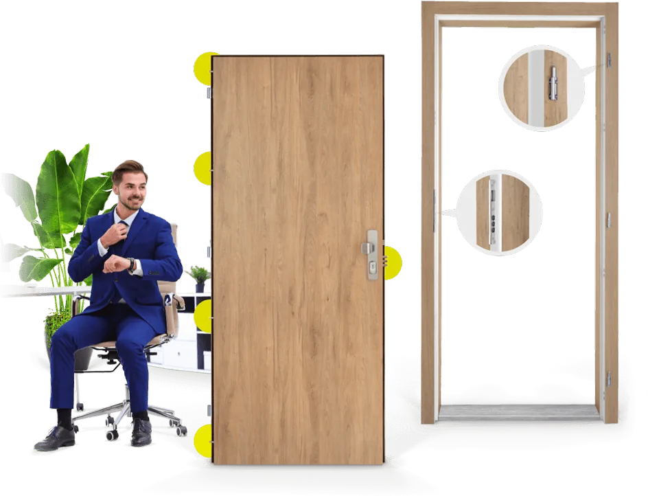 Bezpečnostné protipožiarne dvere FORNOX AK230/2