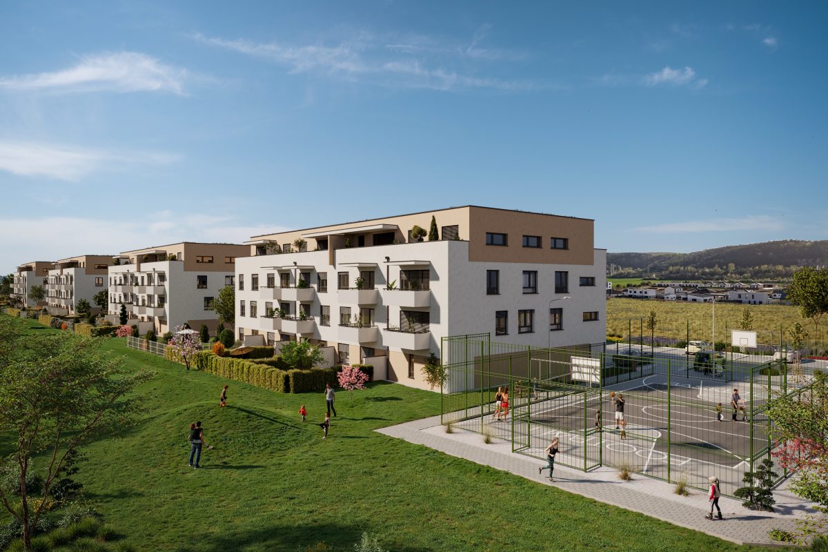 Vizualizácia projektu Rezidencia Kamenná v Novom Meste nad Váhom