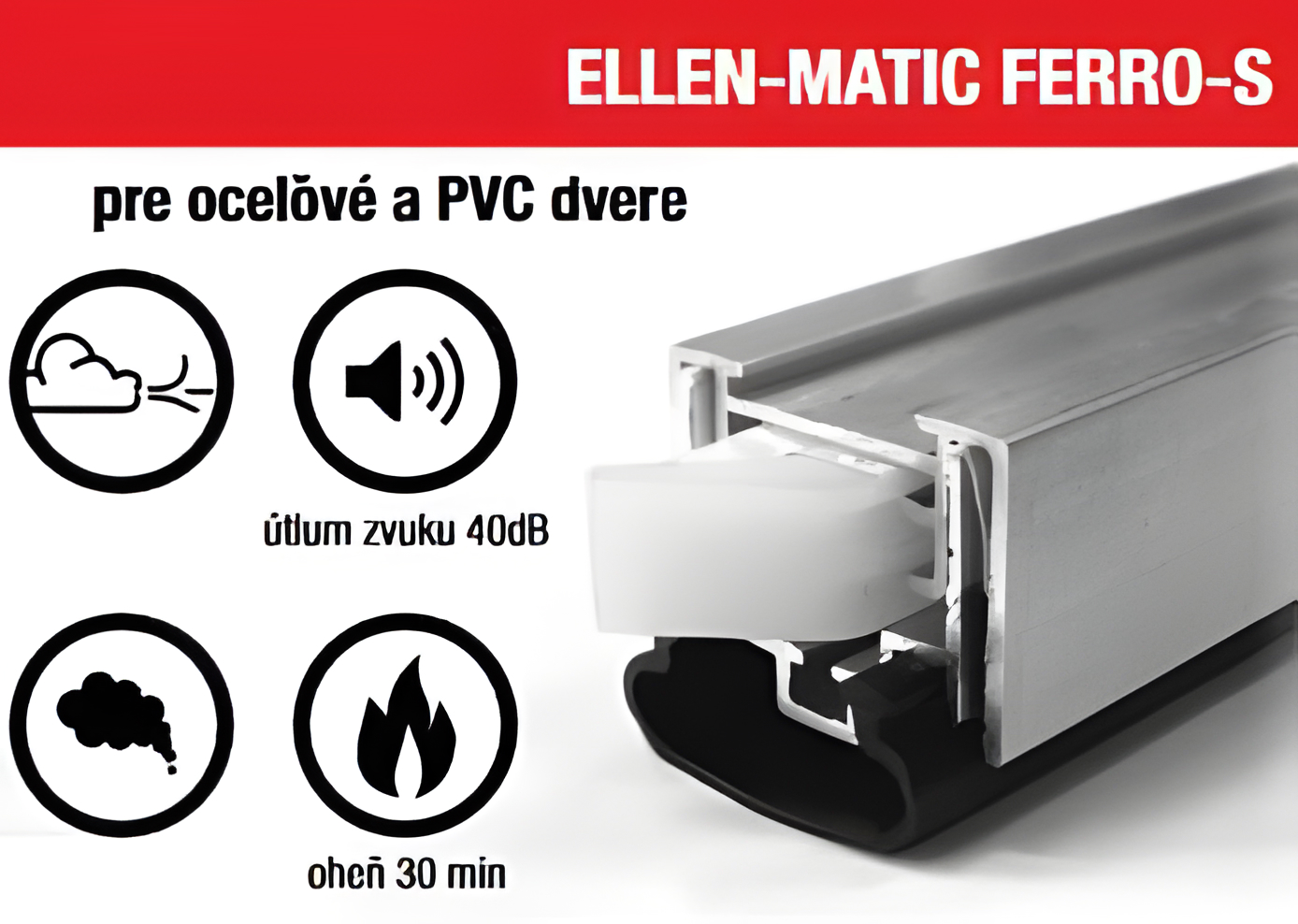 Padací prah Ellen-matic Ferro S pre bezbariérový prechod