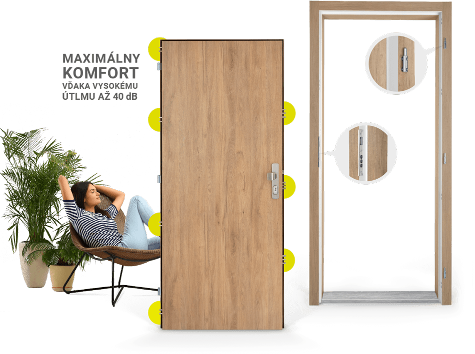 Certifikované bezpečnostné dvere FORNOX vyrobené na Slovensku.